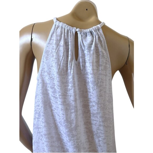 INC Womens Size Small Sheer Floral Print Sequined Keyhole Neck Tank Top Shirt - Picture 6 of 7